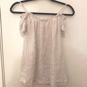 Lilly Pulitzer off the shoulder lace top